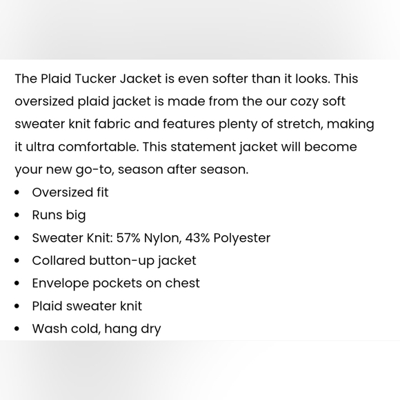 Z Supply Black White Plaid Tucker Shirt Jacket Relaxed Fit Size XS - Picture 15 of 15